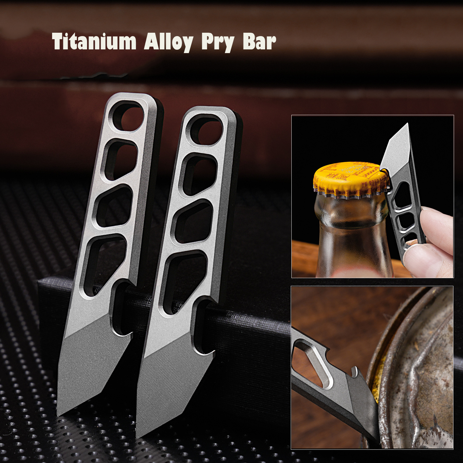 Outdoor Camping Water Tank - NEW MINI TC4 Titanium Alloy Crowbar