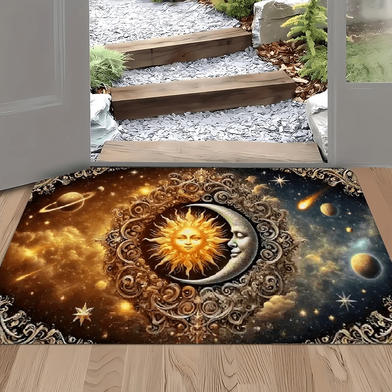 Outdoor Camping Kitchen With Sink - 1PC Sun and Moon God pattern