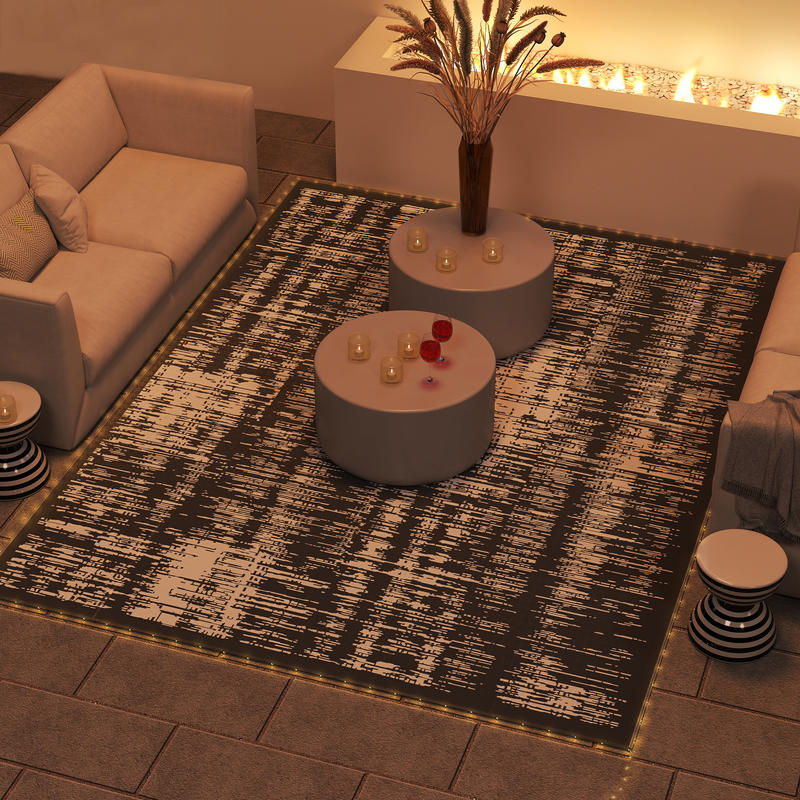 Outdoor Rug Carpet Waterproof  - Outdoor Camping Rug With Led Lights recensione e prezzo