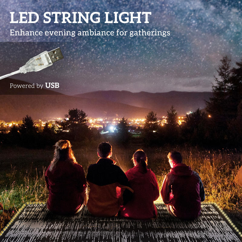 Outdoor Rug Carpet Waterproof  - Outdoor Camping Rug With Led Lights recensione e prezzo