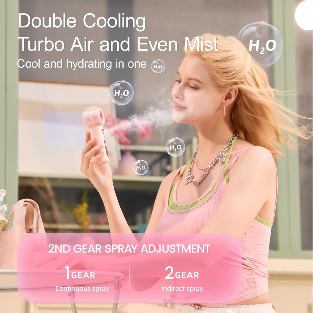 Portable Fan with Mist, Person - Outdoor Camping Water Tank recensione e prezzo
