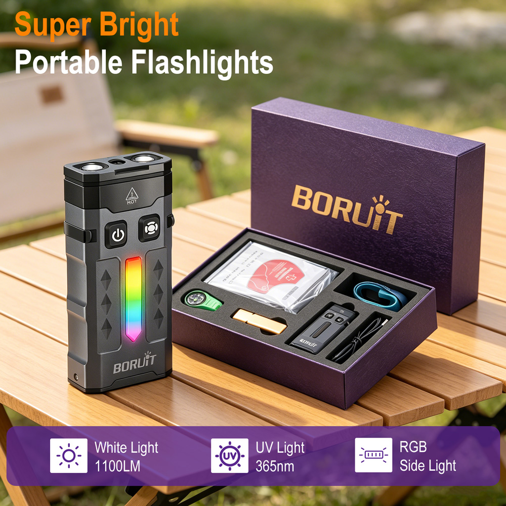 BORUiT EV20 EDC Flashlight 110 - Outdoor Camping Glamping Share recensione e prezzo