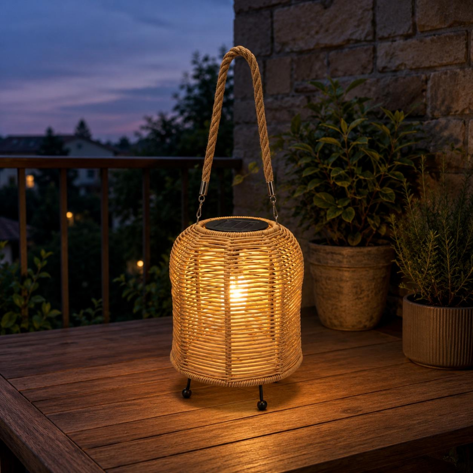 Handwoven Solar Lantern Braide - Outdoor Camping Light Portable recensione e prezzo