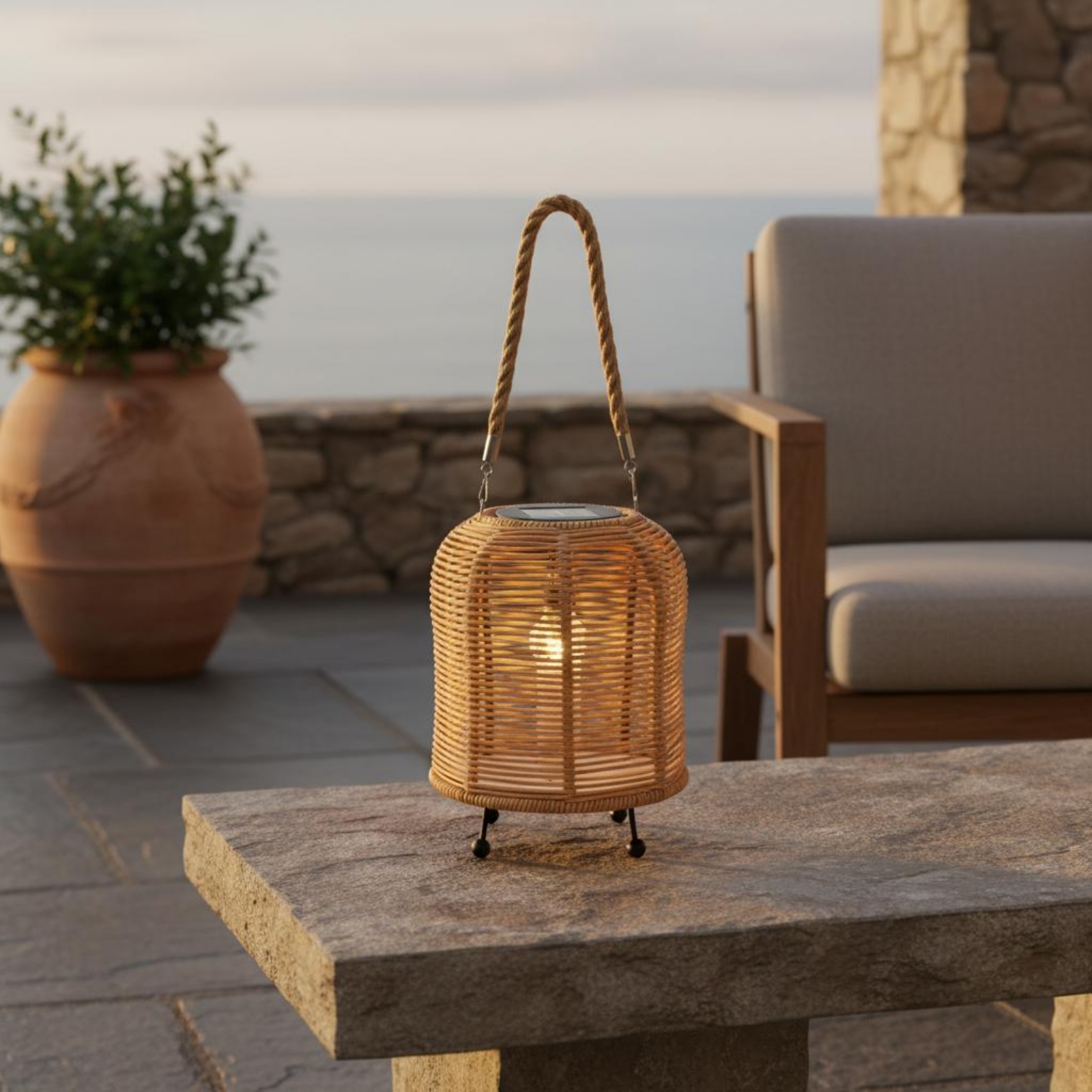 Handwoven Solar Lantern Braide - Outdoor Camping Light Portable recensione e prezzo