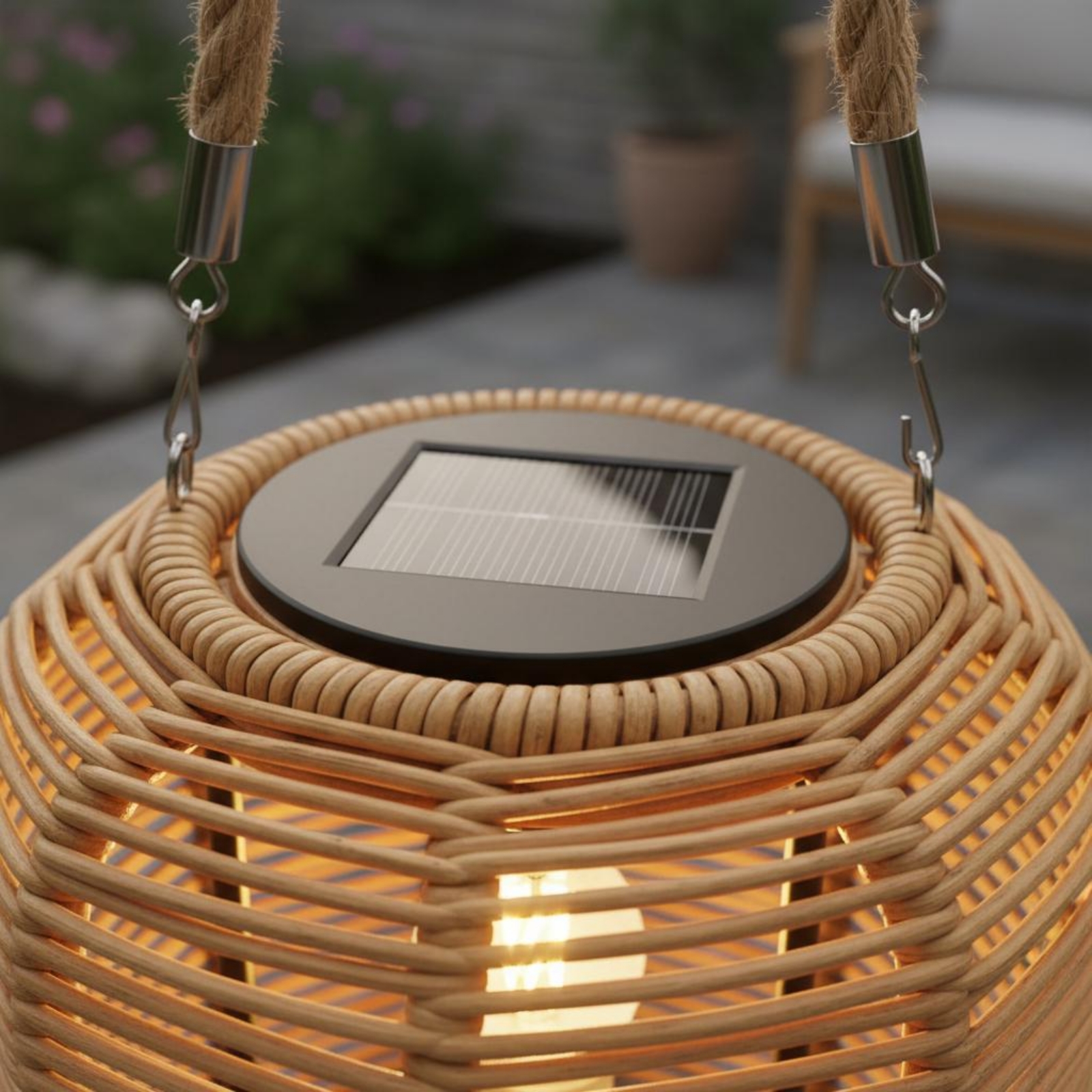 Handwoven Solar Lantern Braide - Outdoor Camping Light Portable recensione e prezzo