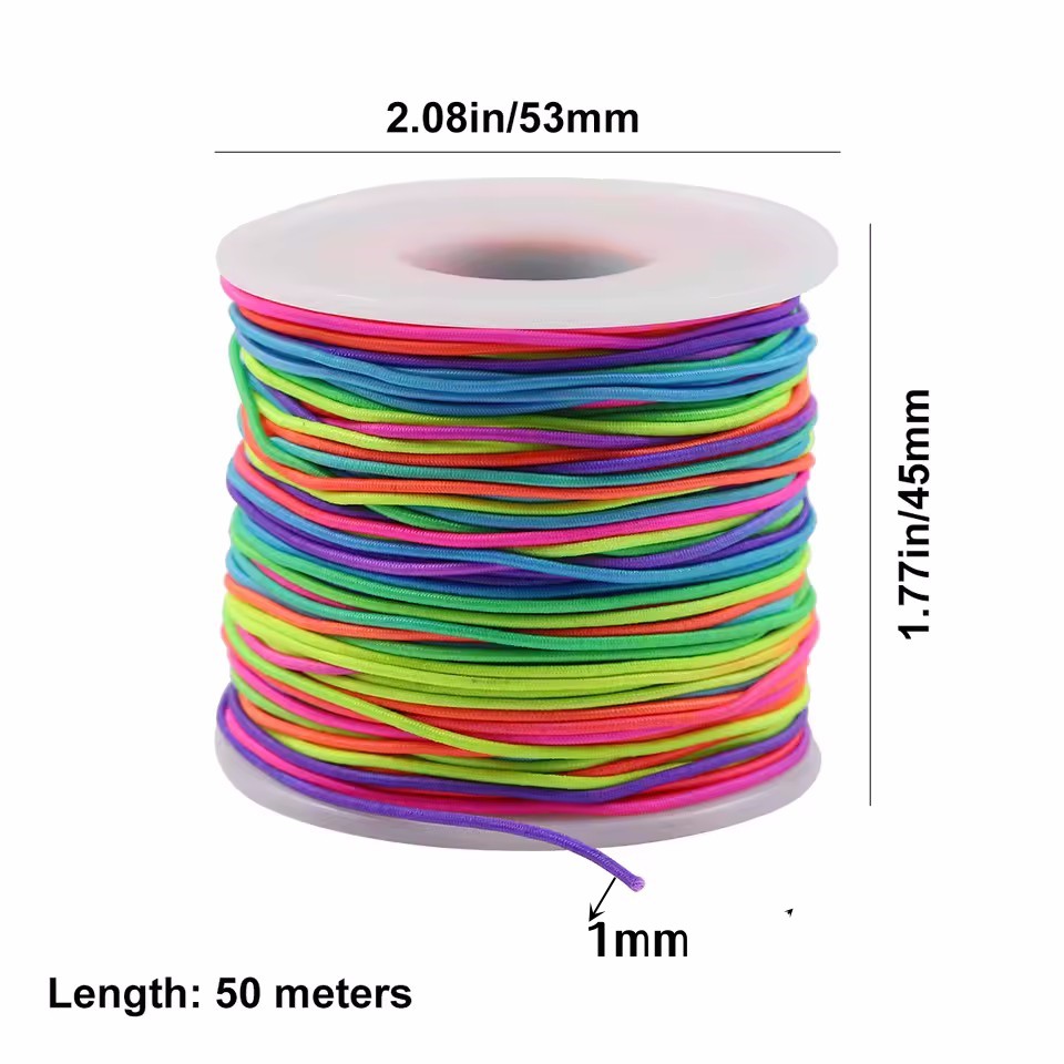 Rainbow Elastic Beading Cord,  - Paracord Bracelet recensione e prezzo