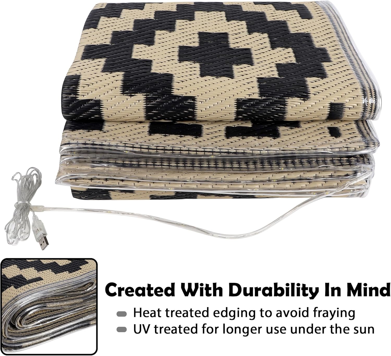 Reversible LED Strip Light Mat - Outdoor Camping Rug With Led Lights recensione e prezzo