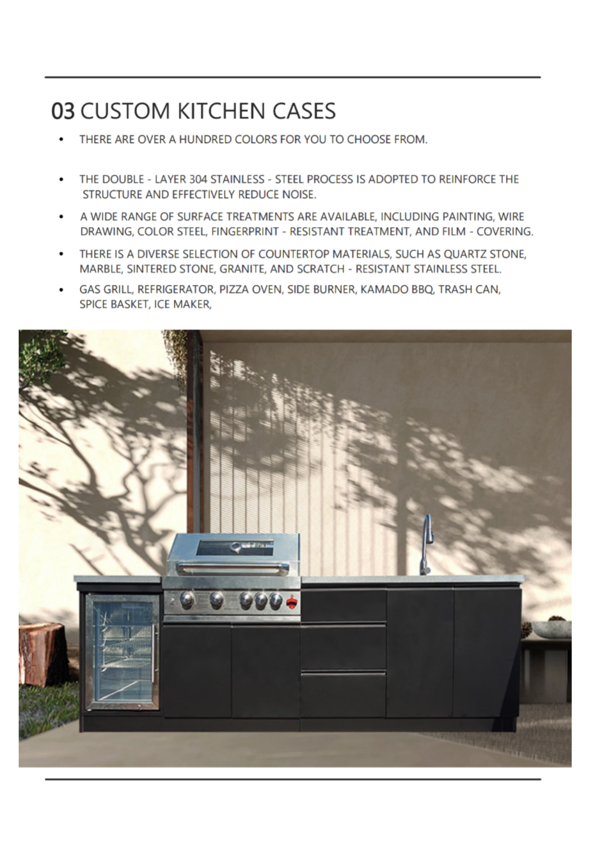 New Arrivals Customizable 304  - Outdoor Camping Kitchen With Sink recensione e prezzo