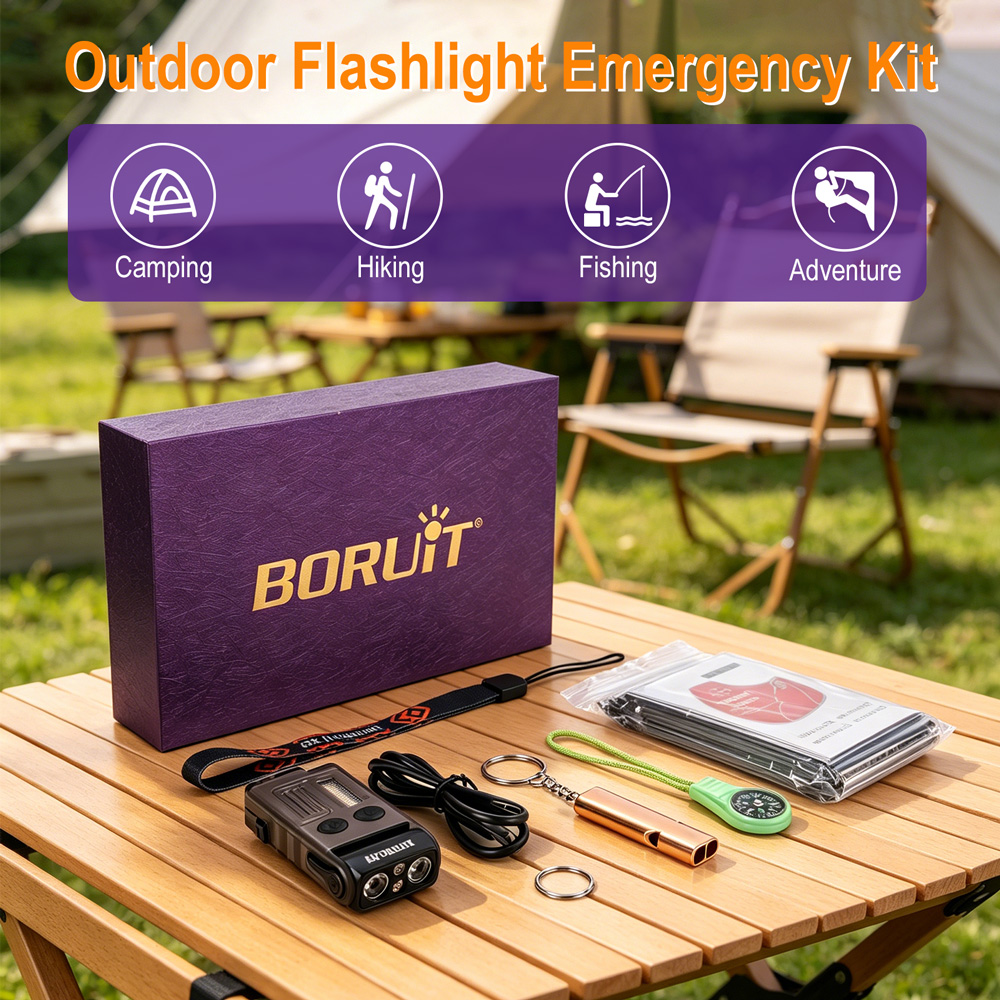 BORUiT V20 EDC Flashlight 1000 - Outdoor Camping Glamping Share recensione e prezzo