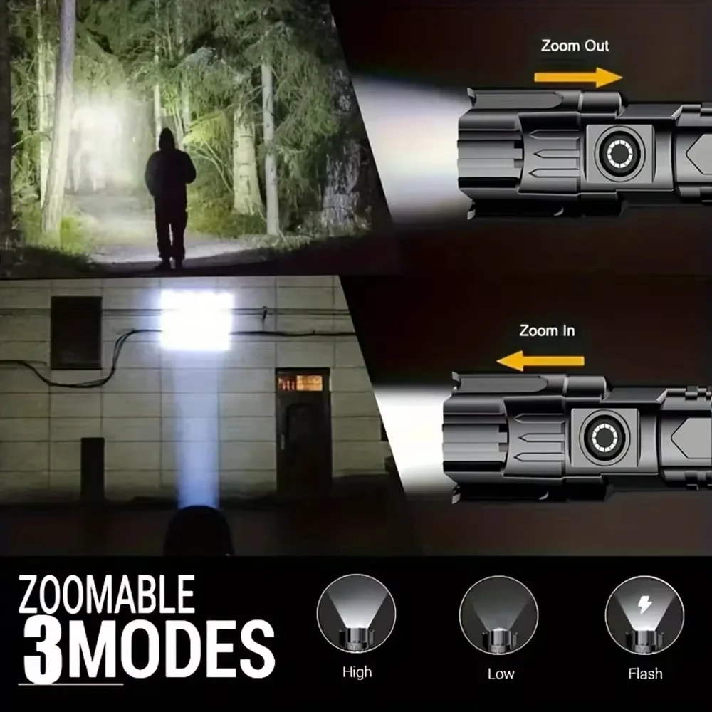 Tactical LED Flashlight 2000LM - Outdoor Camping Light Portable recensione e prezzo