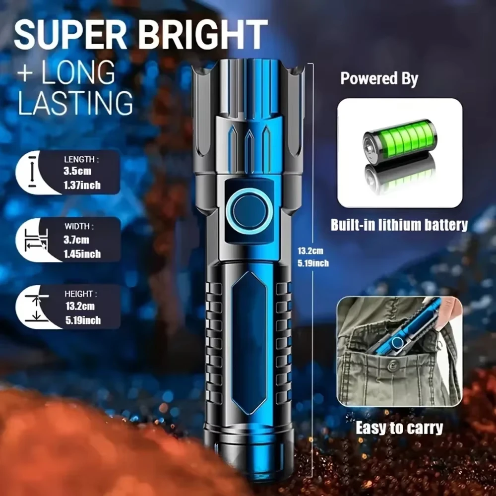 Tactical LED Flashlight 2000LM - Outdoor Camping Light Portable recensione e prezzo