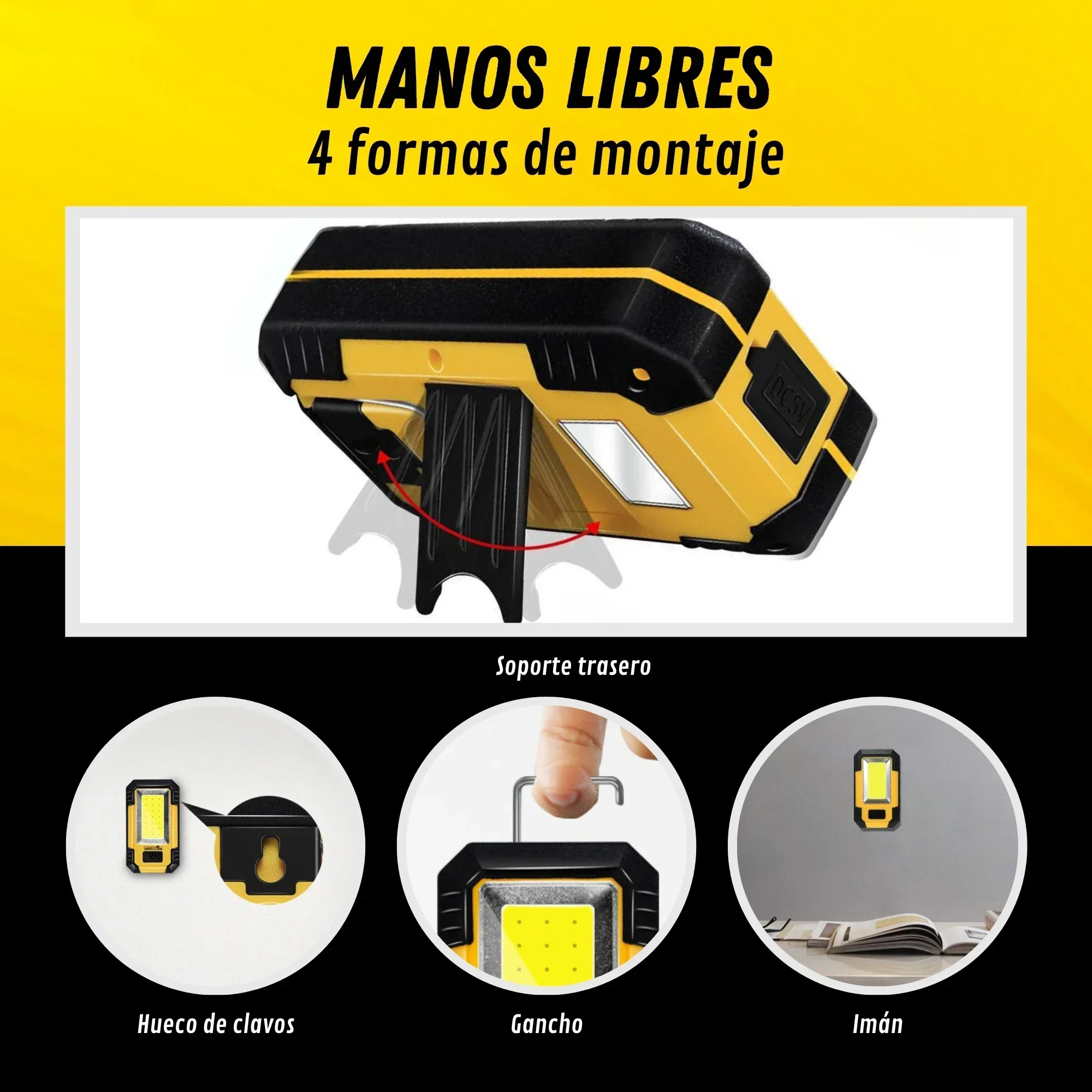 Rechargeable 4000MaH Work Ligh - Outdoor Camping Light Portable recensione e prezzo