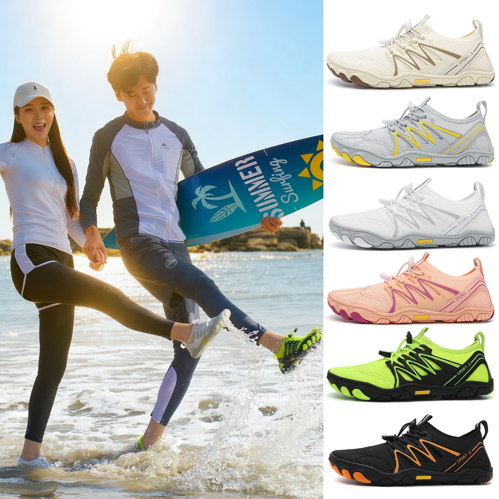 Unisex Water Shoes Men Women Q - Trekking Poles recensione e prezzo