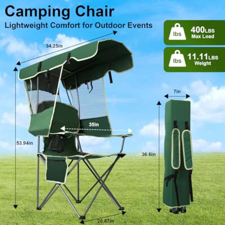 Folding Canopy Camping Chairs  - Outdoor Camping Canopy recensione e prezzo