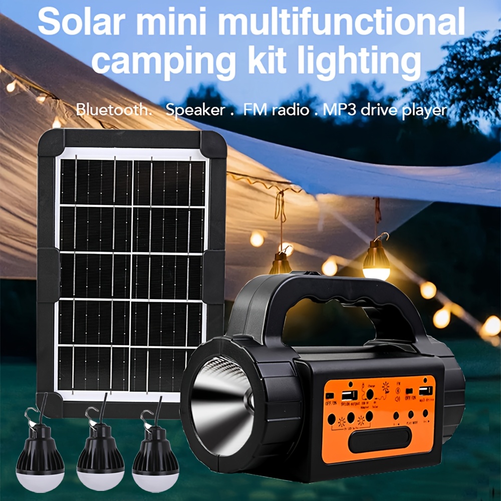 Solar Rechargeable Camping Lig - Outdoor Camping Light Portable recensione e prezzo