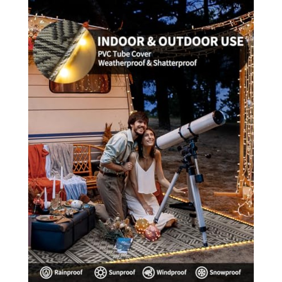 Outdoor 6x9 ft reversible wate - Outdoor Camping Rug With Led Lights recensione e prezzo