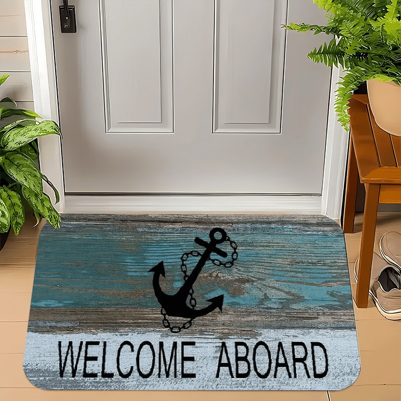 1PC Anchor Pattern Kitchen Rug - Outdoor Camping Kitchen With Sink recensione e prezzo