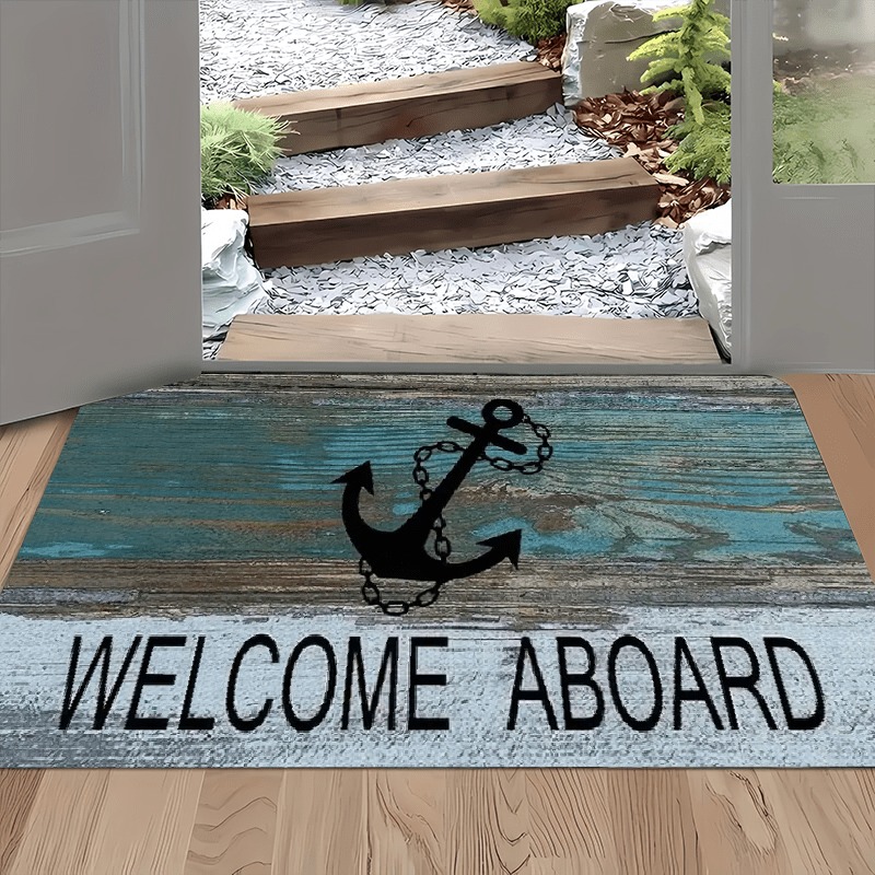 1PC Anchor Pattern Kitchen Rug - Outdoor Camping Kitchen With Sink recensione e prezzo
