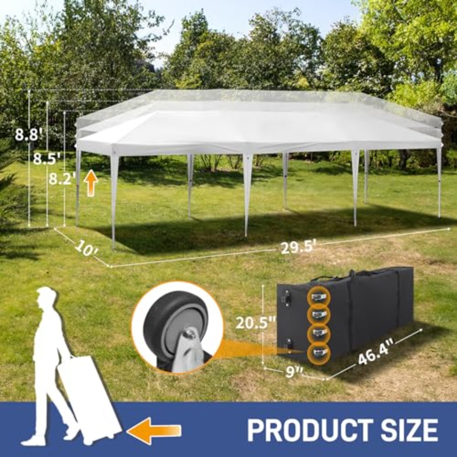10x30 Pop Up Canopy Tent for o - Outdoor Camping Canopy recensione e prezzo
