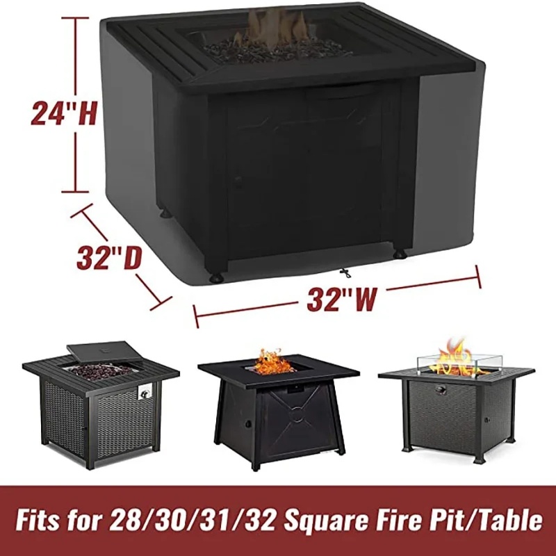 Waterproof Square Fire Pit Cov - Outdoor Camping Awning recensione e prezzo