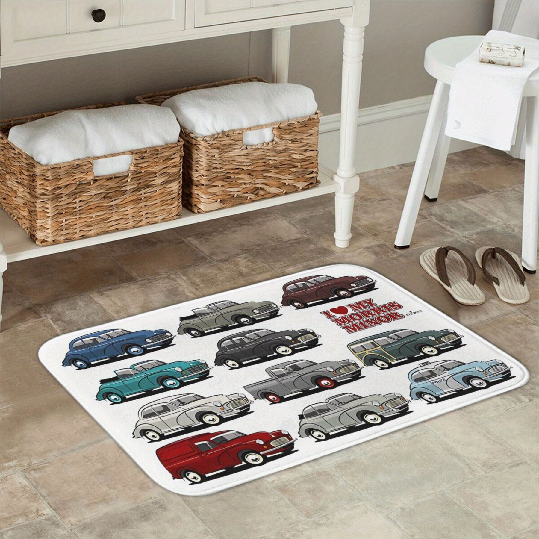 1PC Old Car Pattern Kitchen Ru - Outdoor Camping Kitchen With Sink recensione e prezzo