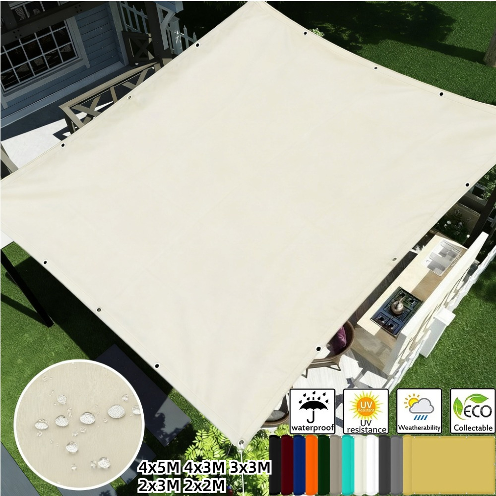 Waterproof Shade Sail with Gro - Outdoor Camping Canopy recensione e prezzo