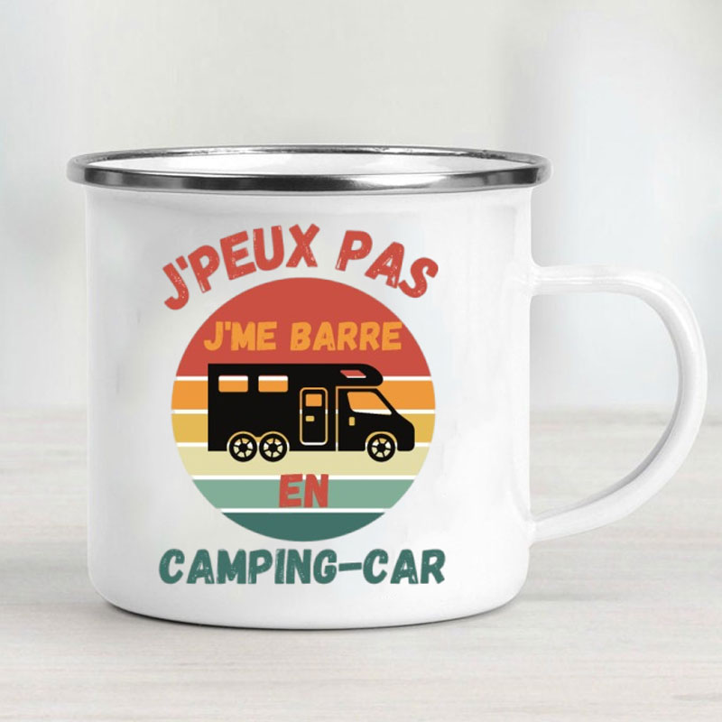 Camping Car Enamel Mug Adventu - Outdoor Camping Ideas recensione e prezzo