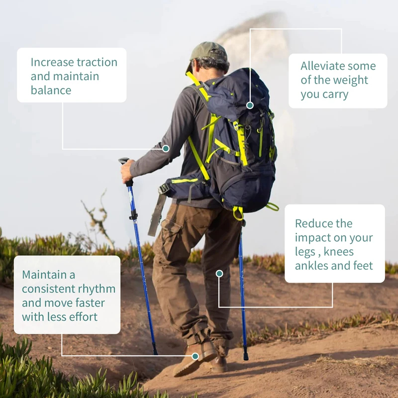 130cm Outdoor Foldable Telesco - Trekking Poles recensione e prezzo