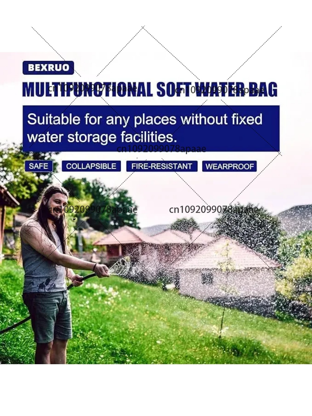 110L PVC Water Storage Bag, Po - Outdoor Camping Water Tank recensione e prezzo