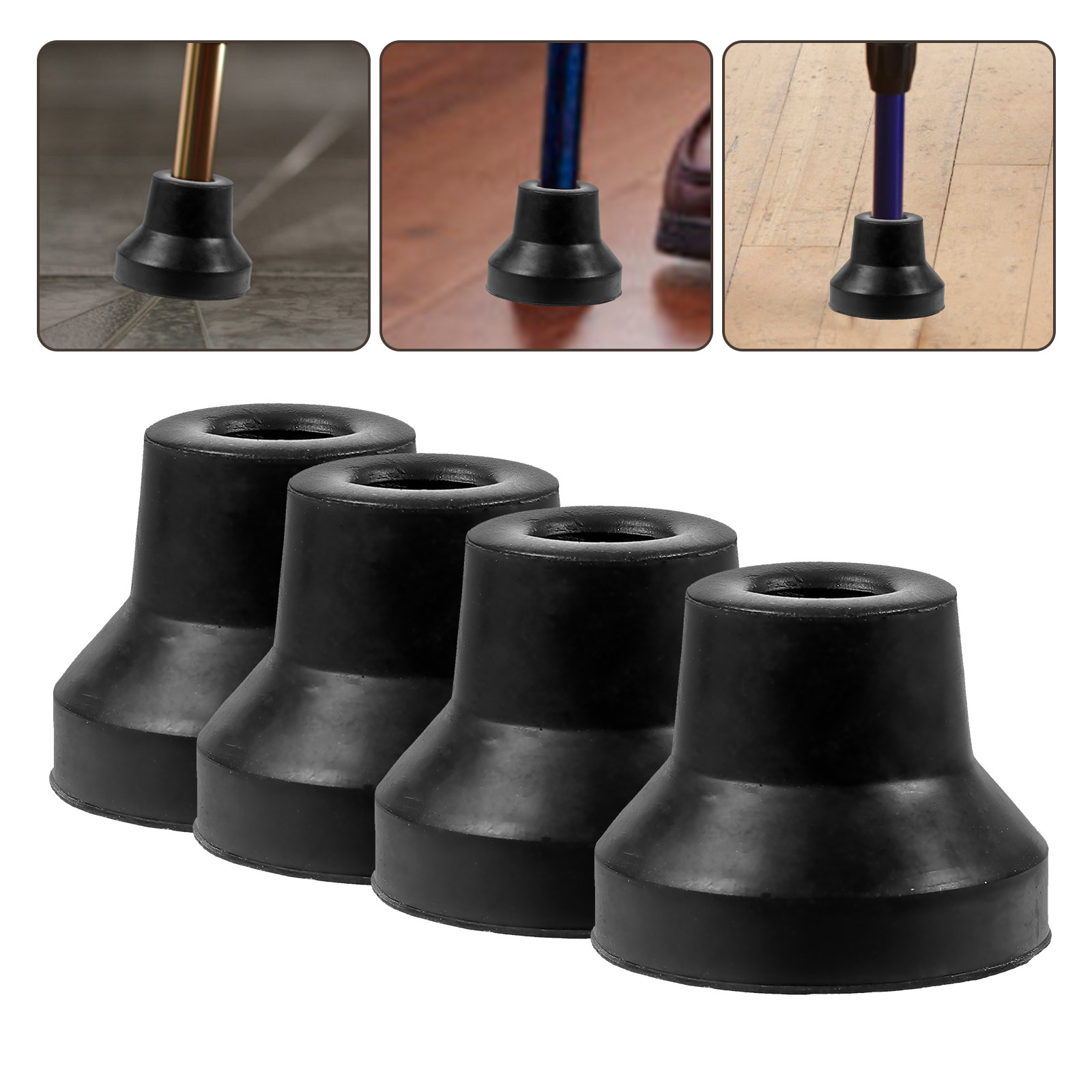 4Pcs Rubber Crutch Tips Replac - Trekking Poles recensione e prezzo